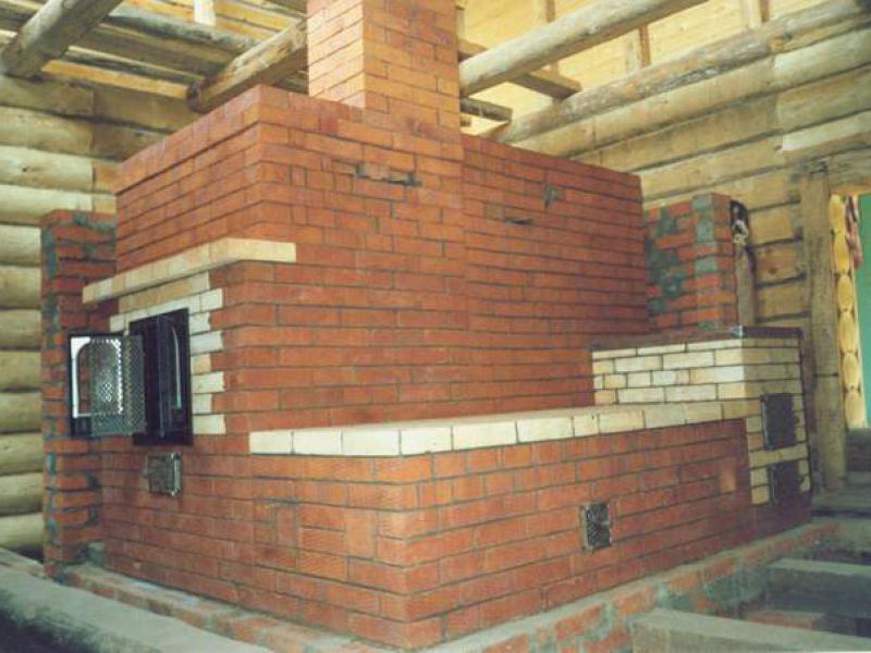 Постройка русских печей с камином и лежанкой Устройство русских печей