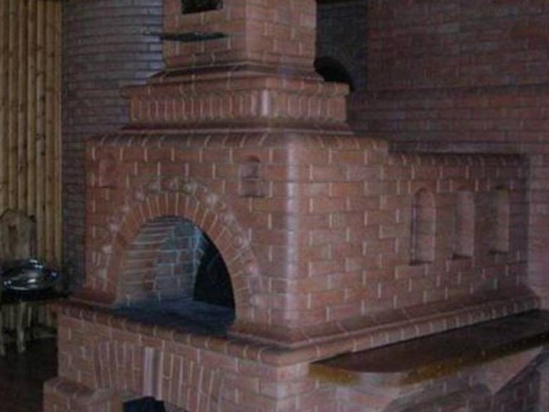 Кирпичная печь с лежанкой Строительство печей с лежанкой