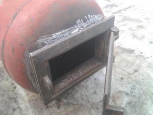 Буржуйка из газового баллона своими руками