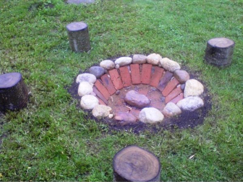 Небольшой очаг своими руками Небольшой очаг на даче