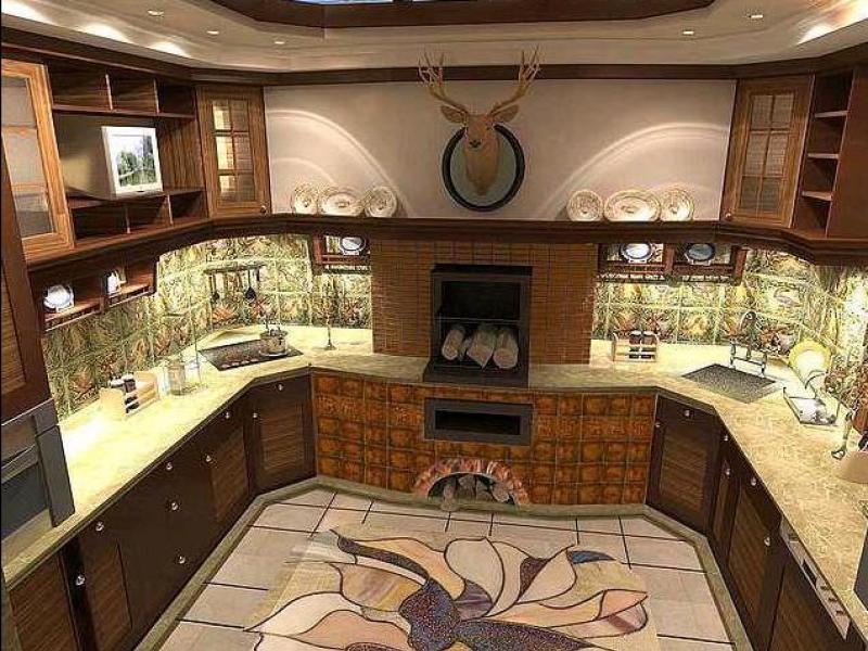 Отделка каминов изразцами Декоративная отделка каминов
