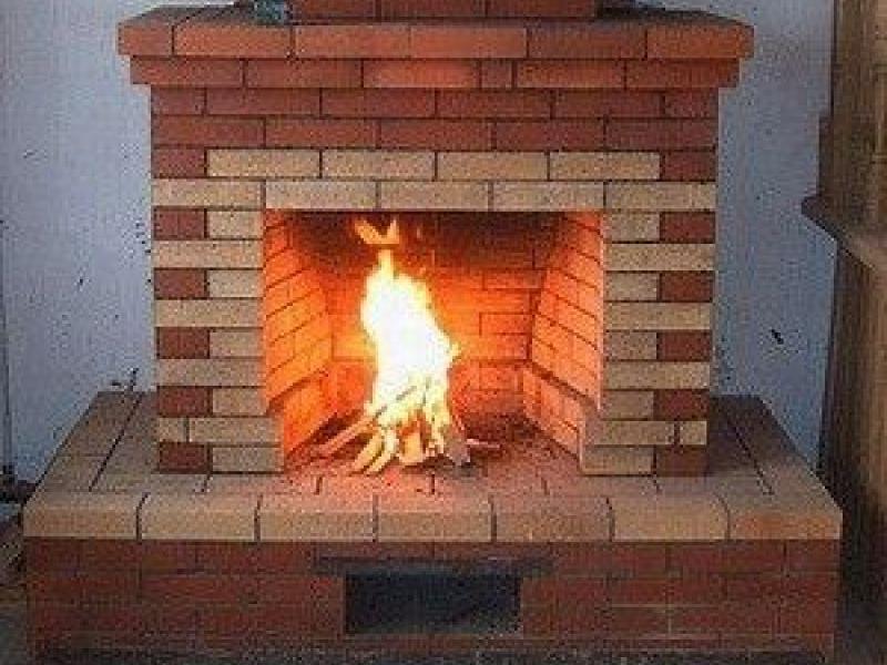 Кирпичный камин на даче Материалы для стройки каминов