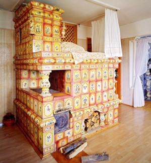 Современный вид русской печи